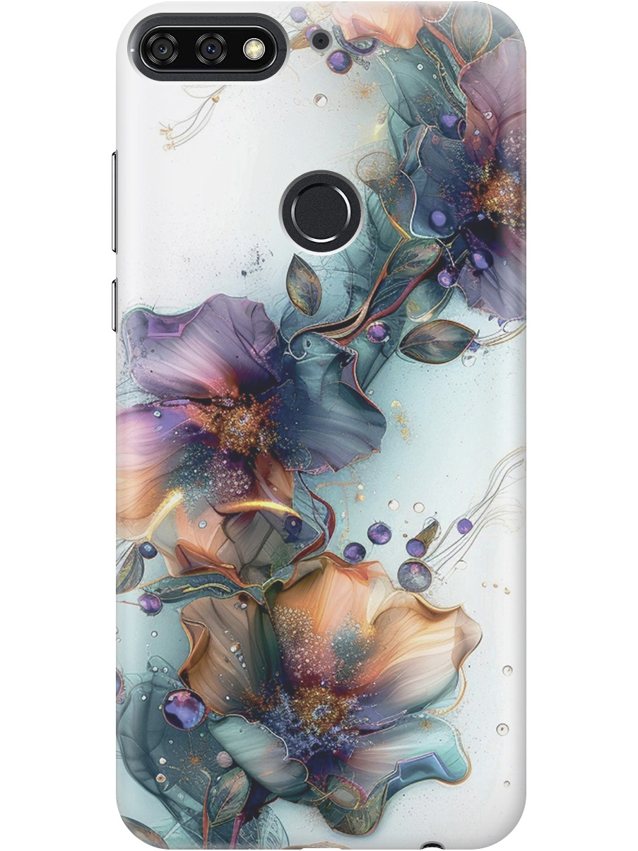 

Силиконовый чехол на Honor 7C/7A Pro, Huawei Y6 Prime (2018) с принтом 785445, Прозрачный;белый;зеленый, 717873010