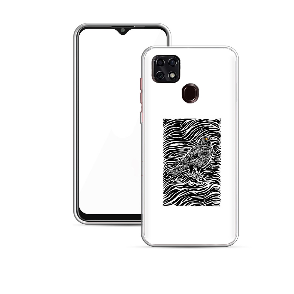 

Чехол MyPads Tocco для ZTE V2020 ворон в абстракции (PT226946.457.272), Прозрачный, Tocco