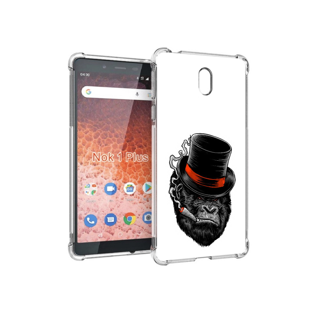 

Чехол MyPads Tocco для Nokia 1 Plus дизайнерская горилла (PT129147.112.431), Прозрачный, Tocco