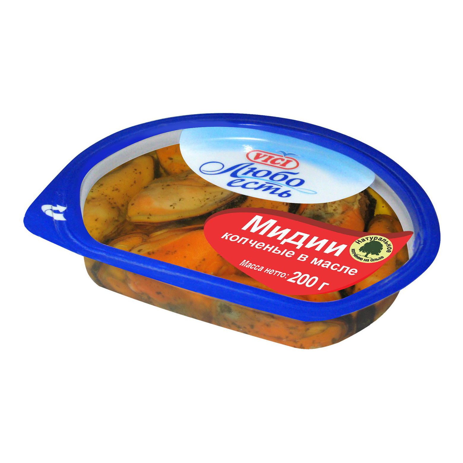 Мидии Vici Любо есть копченые в масле 200 г