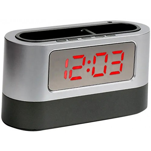 фото Настольные часы bandrate smart brs038grr с будильником и термометром