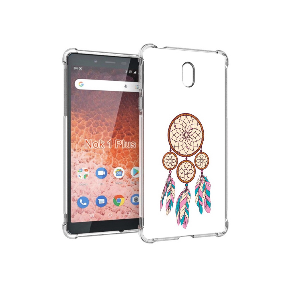 

Чехол MyPads Tocco для Nokia 1 Plus ловец снов бежевый (PT129147.112.442), Прозрачный, Tocco