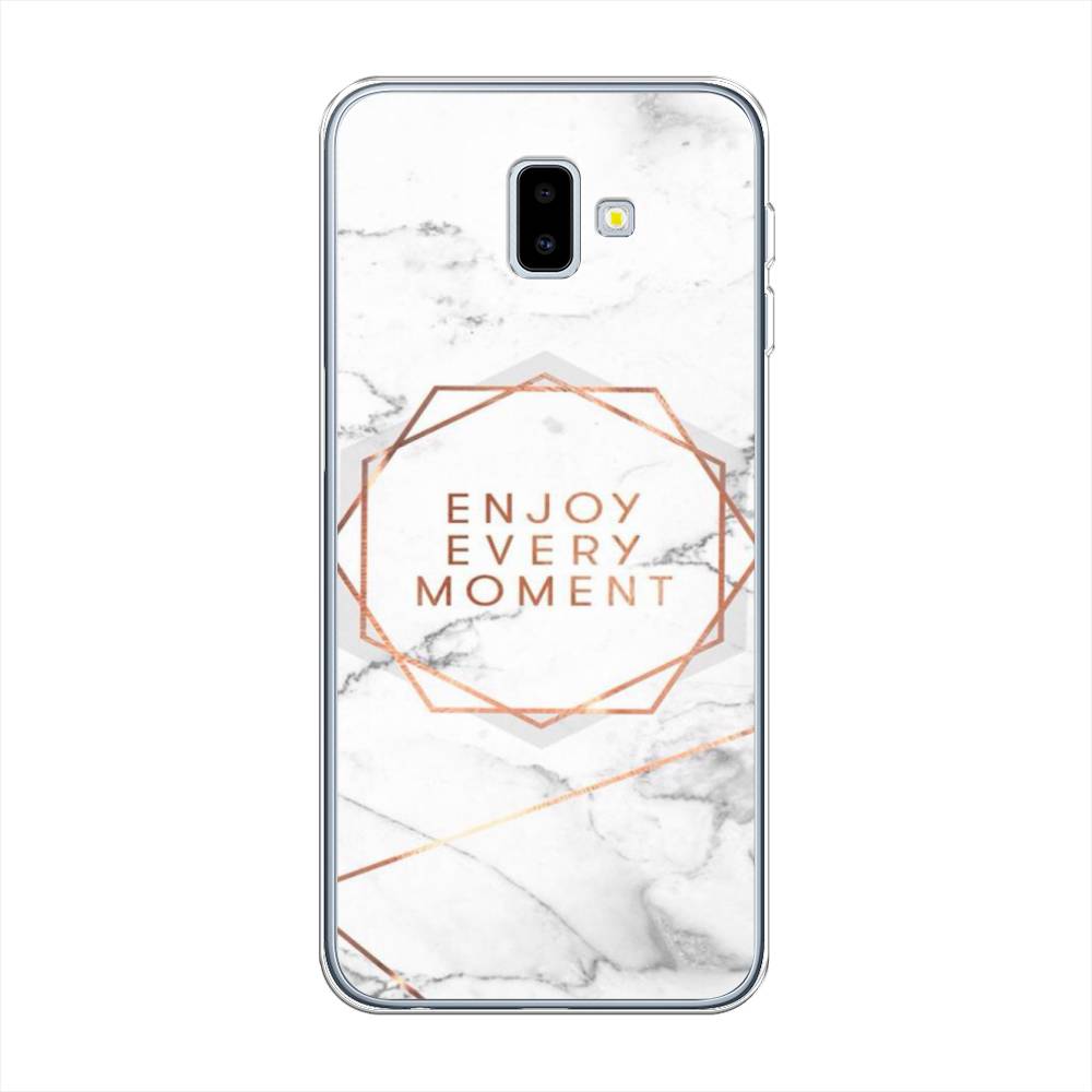 

Чехол Awog на Samsung Galaxy J6 Plus 2018 "Enjoy every moment мрамор", Разноцветный, 26950-7