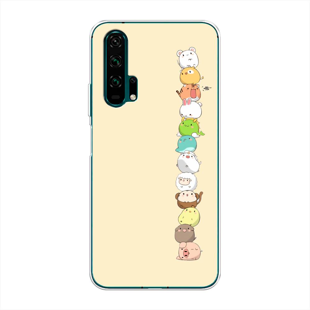

Чехол Awog на Honor 20 Pro "Питомцы Чиби", Разноцветный, 69350-2