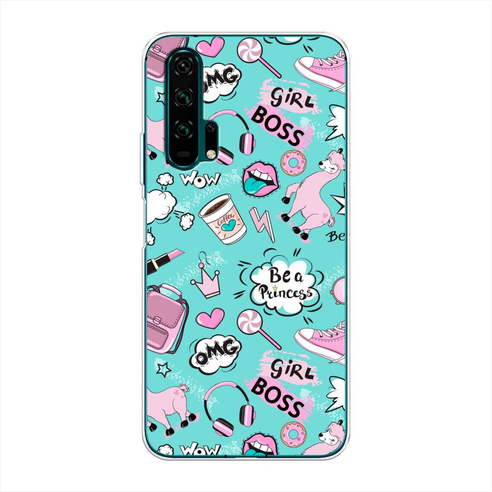 

Чехол Awog на Honor 20 Pro "Стильная лама", Разноцветный, 69350-1
