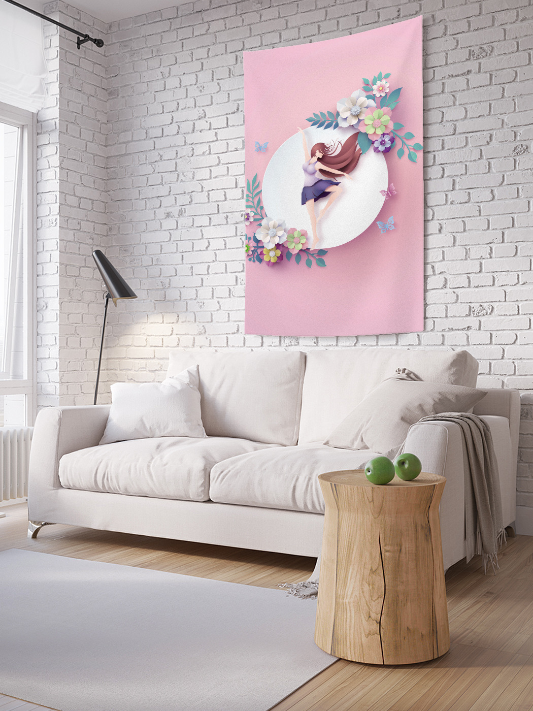 

Вертикальное фотопанно на стену JoyArty Девушка в танце с цветами 100x150 см, Девушка в танце с цветами