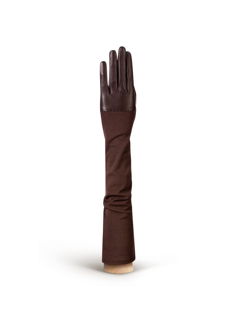

Перчатки женские Eleganzza IS01015bezpodkladki коричневые, Коричневый, IS01015bezpodkladki