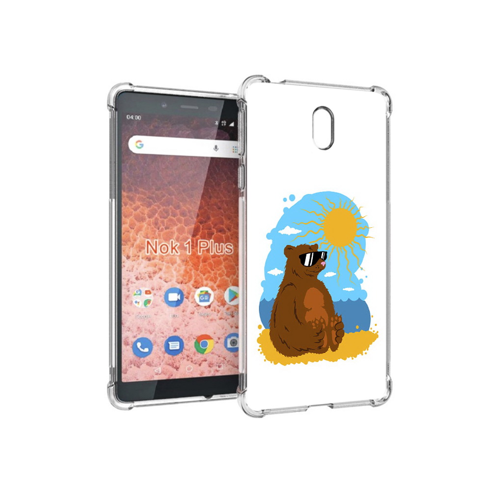 

Чехол MyPads Tocco для Nokia 1 Plus медведь на чиле (PT129147.112.468), Прозрачный, Tocco