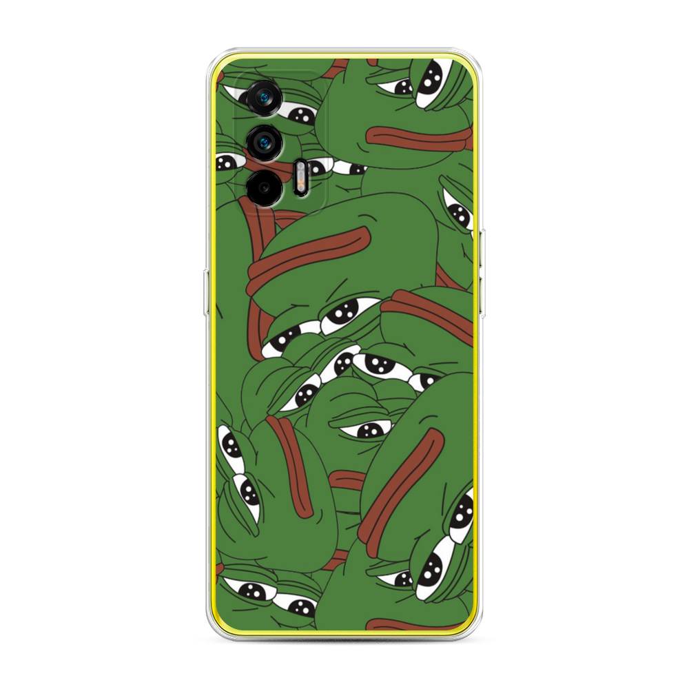 

Чехол Awog на Realme Q3 Pro "Печальный frog", Разноцветный, 256550-9