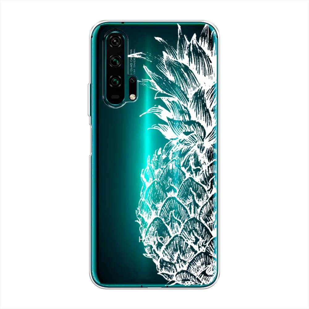 

Чехол Awog на Honor 20 Pro "Ананас графика белая", Разноцветный, 69350-10
