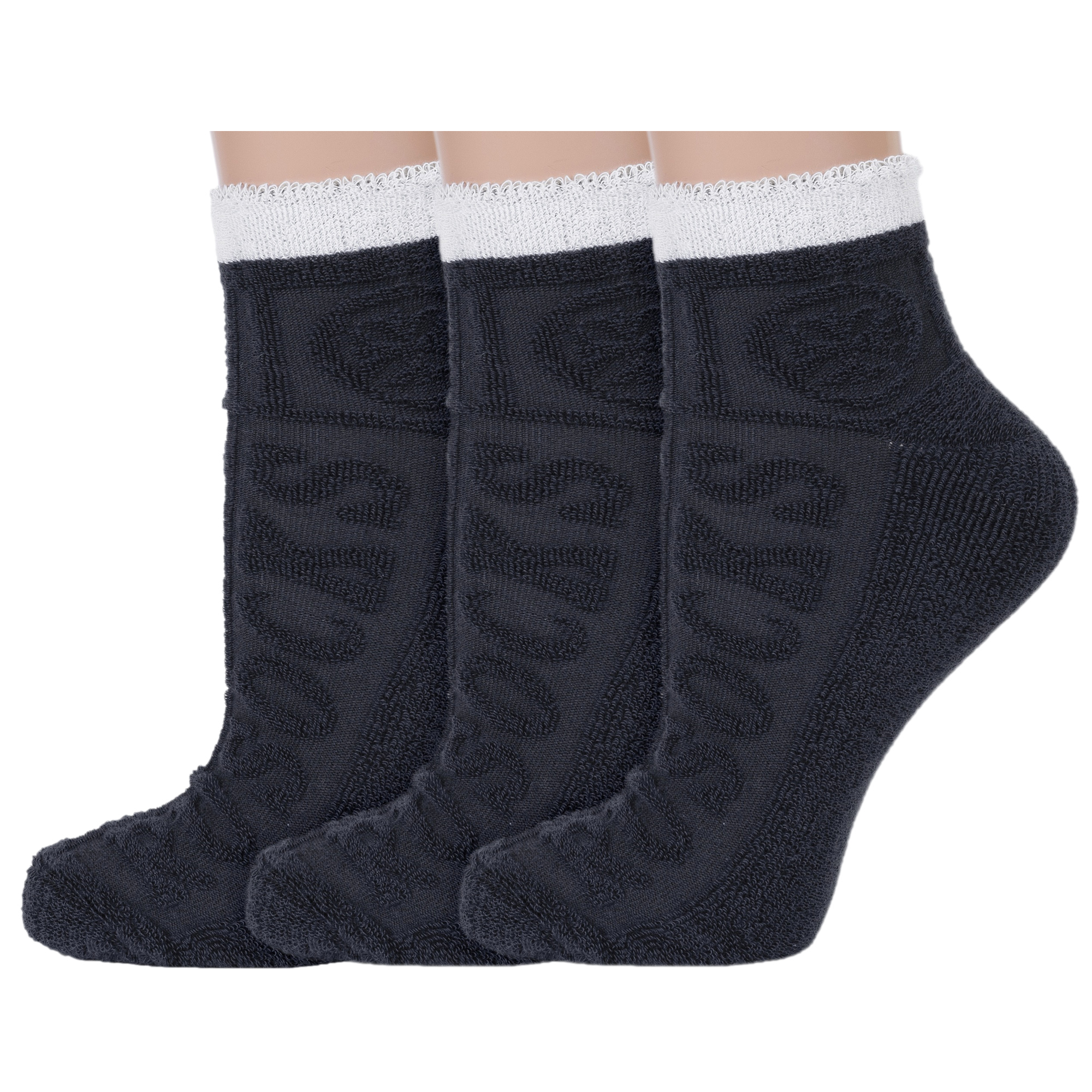 

Комплект носков женских Rusocks 3-Ж-1215 серый; белый 23-25, 3-Ж-1215