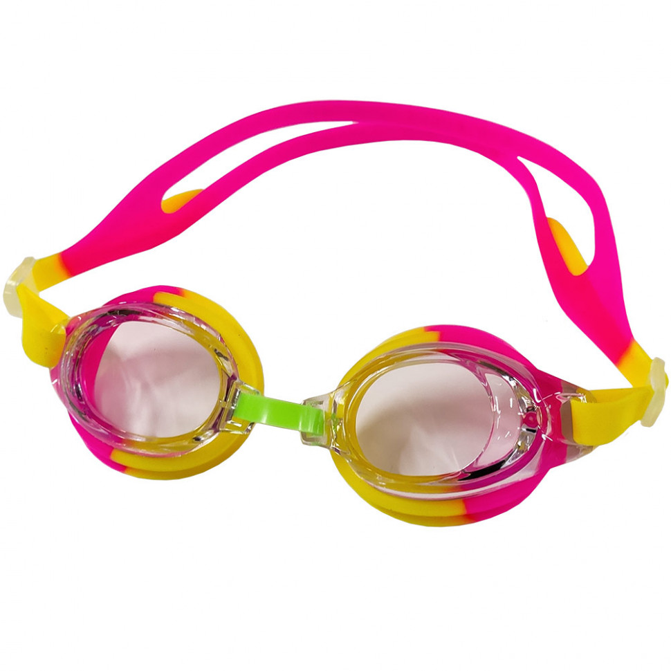Очки для плавания детские Hawk E36884 yellow/pink