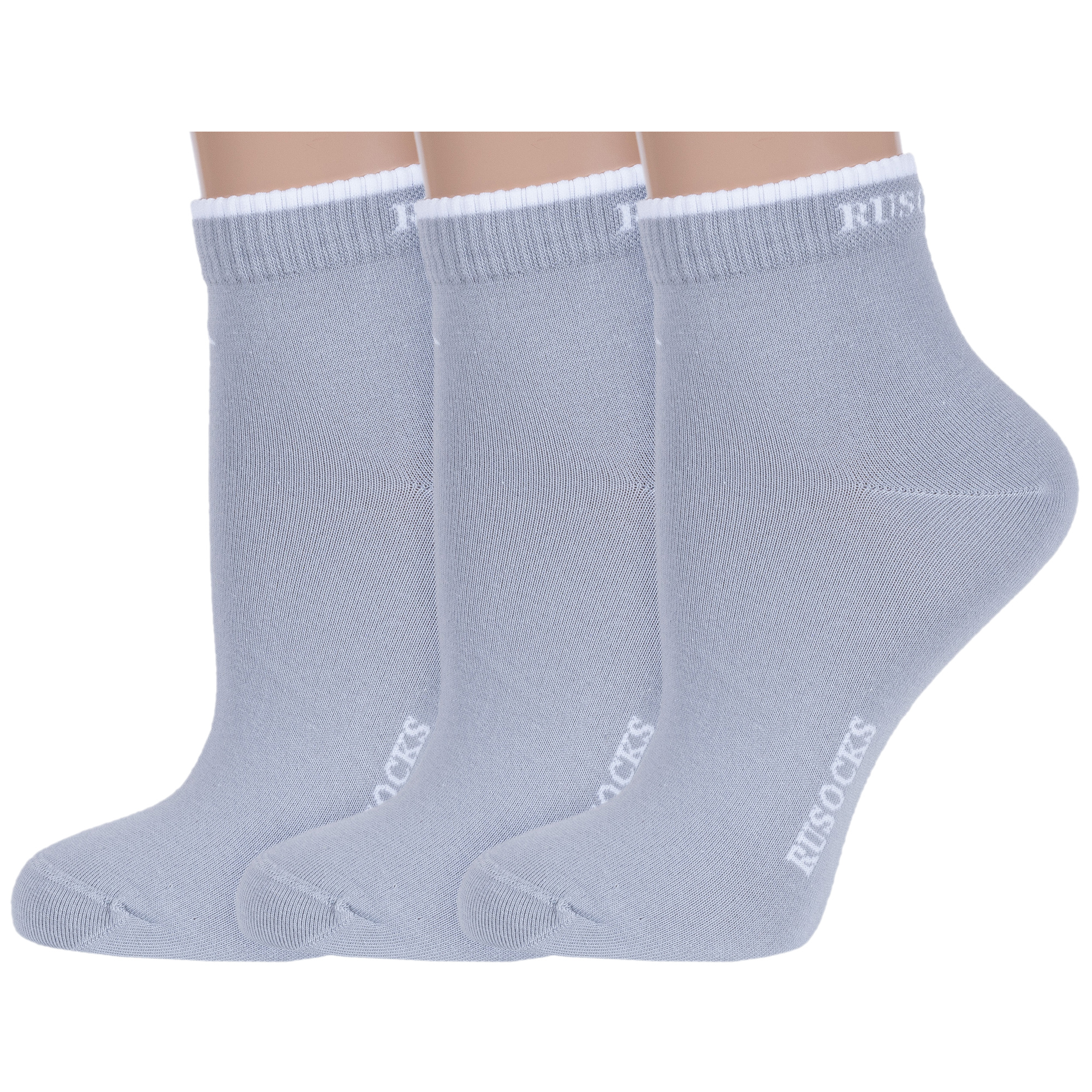 

Комплект носков женских Rusocks 3-Ж-1350-02 серый; белый 23-25, 3-Ж-1350-02
