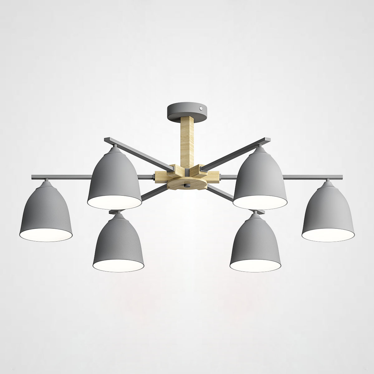 

Потолочная люстра ImperiumLoft NOA 6 Gray