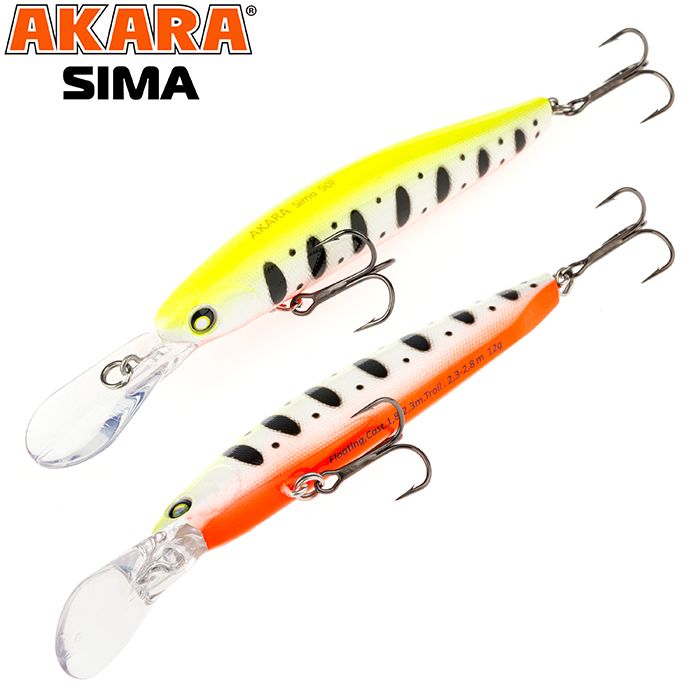 

Воблер Akara Sima 90F 12 гр 3/7 oz 3,5 in A142, Разноцветный, Sima