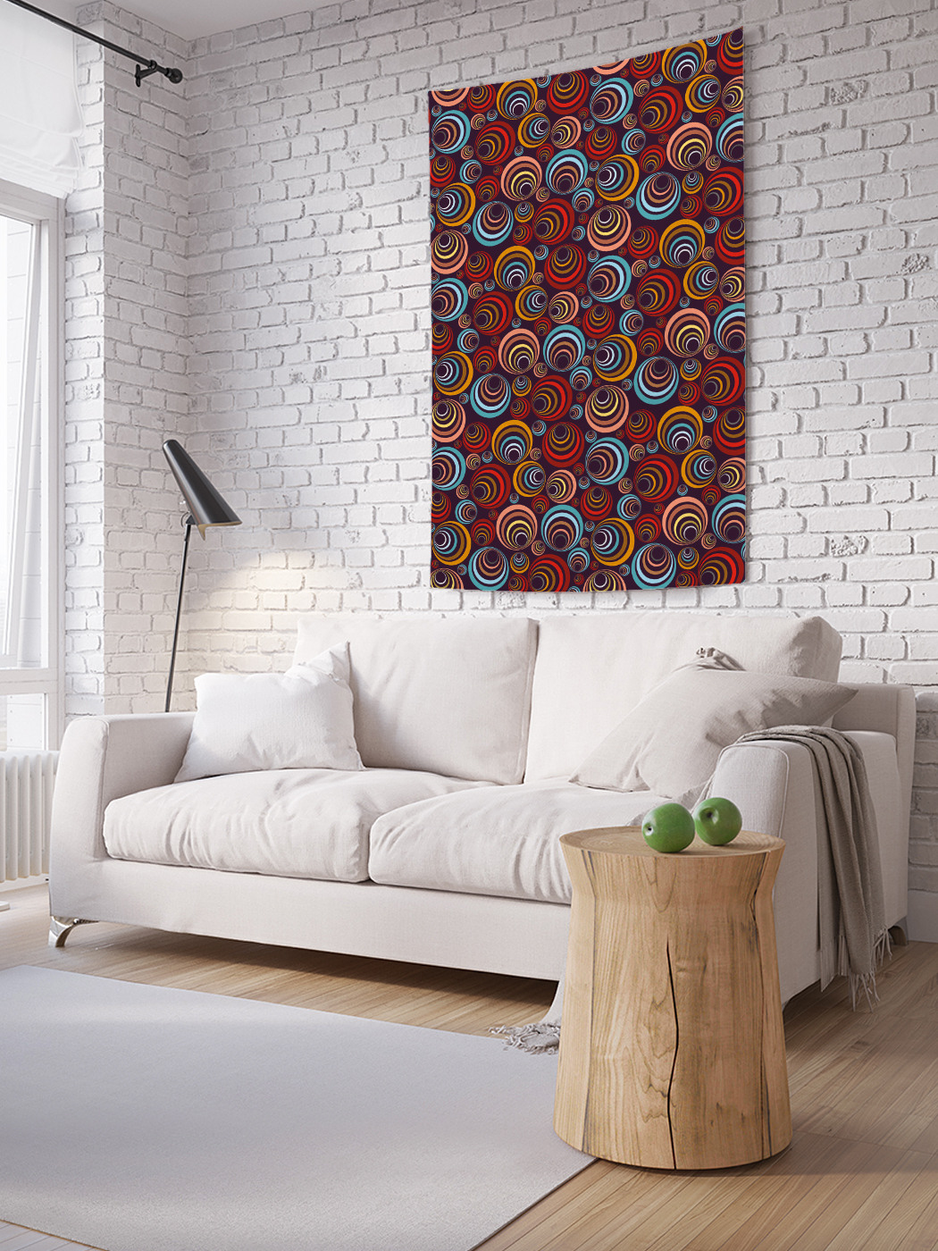 

Вертикальное фотопанно на стену JoyArty Вихри дудл 150x200 см, Вихри дудл