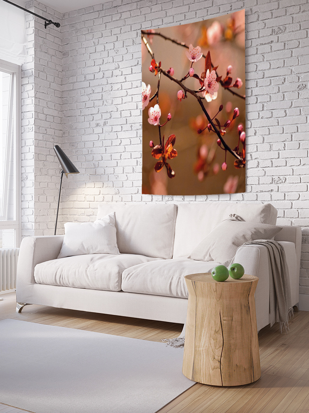

Вертикальное фотопанно на стену JoyArty Цветущая вишня 150x200 см, Цветущая вишня