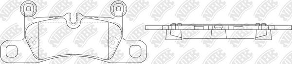 

Тормозные колодки NiBK задние дисковые для Porsche Cayenne PN0565