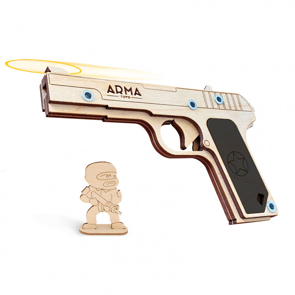 Резинкострел игрушечный Arma toys, Серия Compact резинкострел arma toys пистолет тт тульский токарева