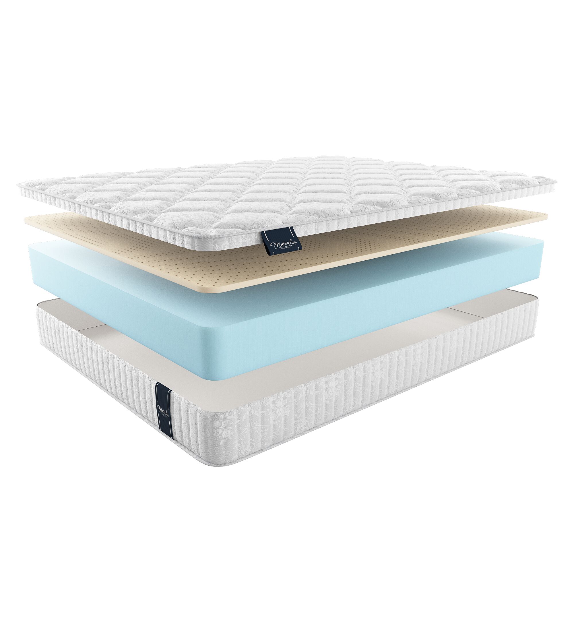 

Матрас Materlux Light-Soft Tiziana 125х210, Бежевый;белый;серый;серебристый, Tiziana