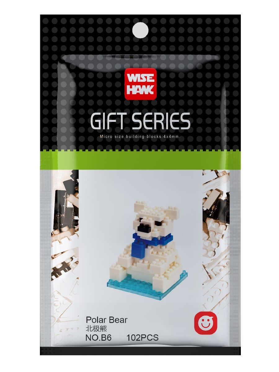 фото Конструктор wisehawk polar bear gift series, 102 детали, no. b6, 110532