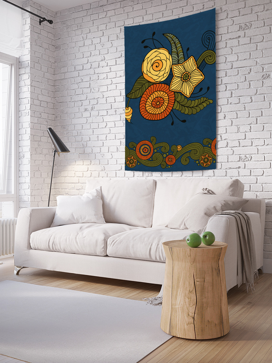 

Вертикальное фотопанно на стену JoyArty Букет дудл 150x200 см, Букет дудл