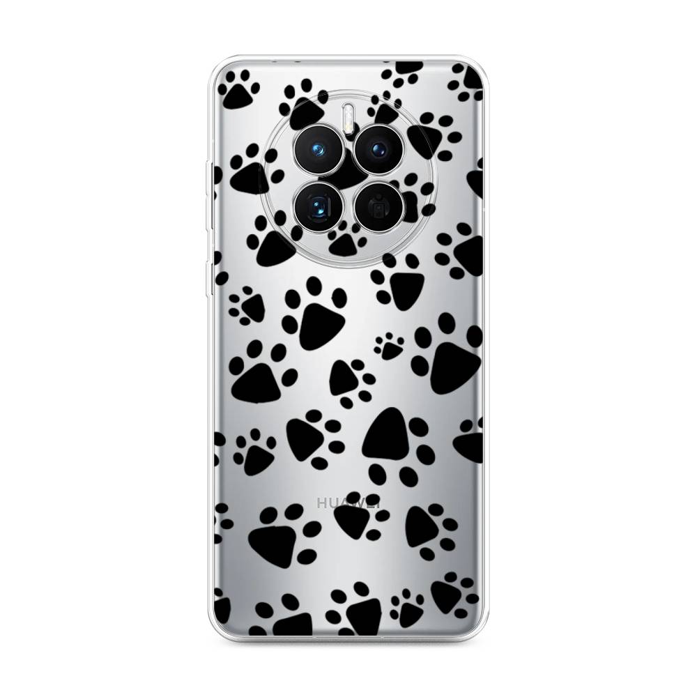 

Чехол Awog на Huawei Mate 50 "Лапки черные", Черный, 6109850-2