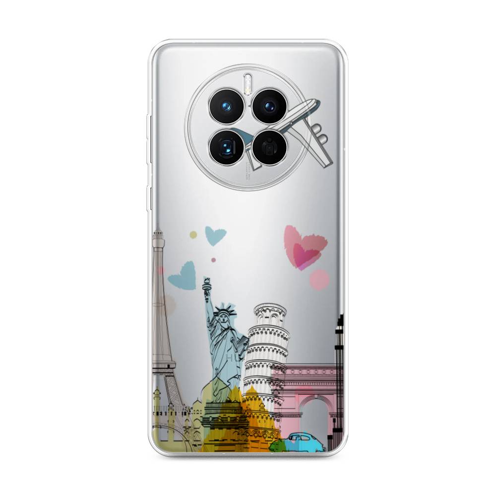 

Чехол Awog на Huawei Mate 50 "Самолет путешествий", Желтый, 6109850-10