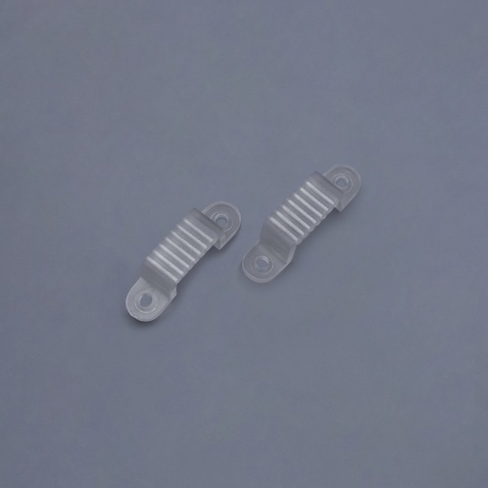 

Набор монтажных скоб Ecola для светодиодной ленты 14x7 мм, 10 штук, Белый