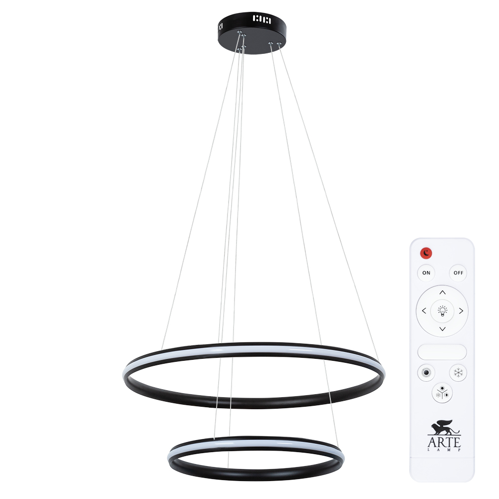 

Подвесная люстра Arte Lamp Meridiana A2198SP-2BK, MERIDIANA A2198SP-2BK
