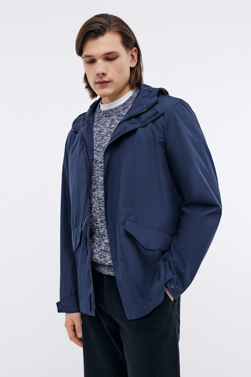 

Ветровка мужская Baon B6024010 синяя 2XL, Синий, B6024010
