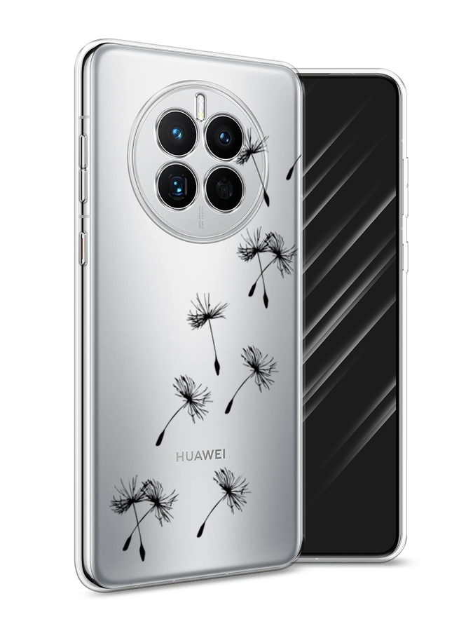 

Чехол Awog на Huawei Mate 50 "Летящие одуванчики", Черный, 6109850-8