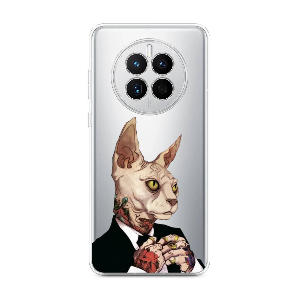 

Чехол Awog на Huawei Mate 50 "Татуированный сфинкс", Бежевый;черный;красный, 6109850-7