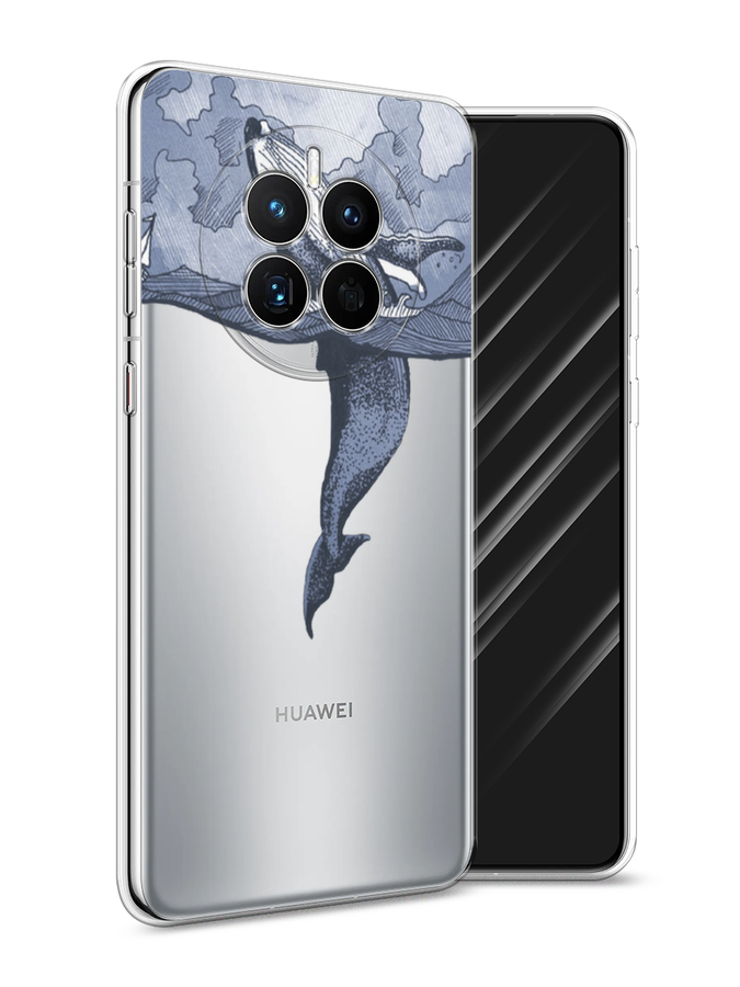 

Чехол Awog на Huawei Mate 50 "Два измерения", Голубой;черный;прозрачный, 6109850-7