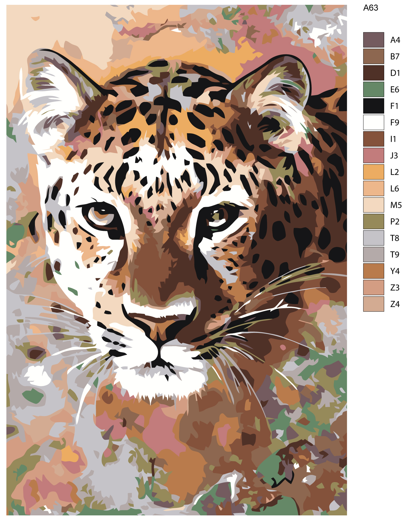 

Картина по номерам, Живопись по номерам, 60 x 90, A63, A63