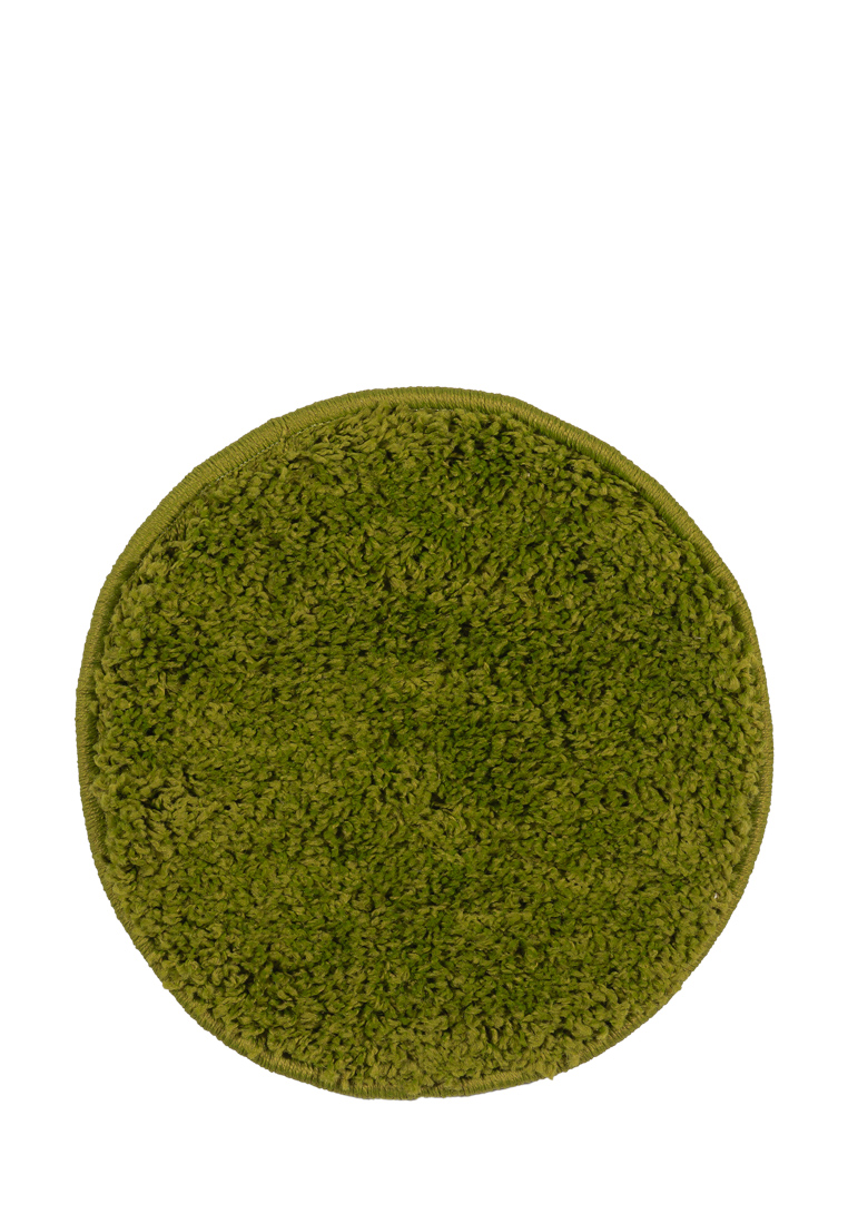 Ковер ворсовый Kamalak tekstil SHAGGY зеленый d150 арт. УК-1001-14