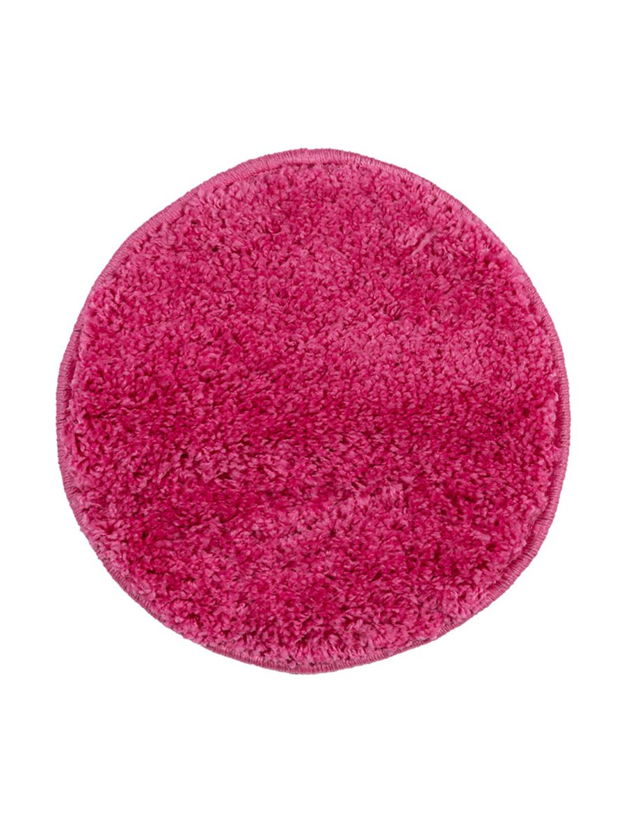 Ковер ворсовый Kamalak tekstil SHAGGY розовый d150 арт. УК-1004-14