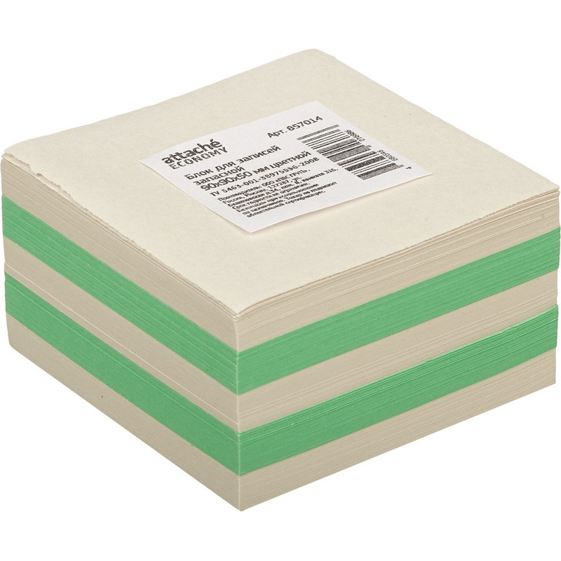 

Блок для записей ATTACHE ЭКОНОМ запасной 9х9х5 цветной Т, (2шт.), Разноцветный