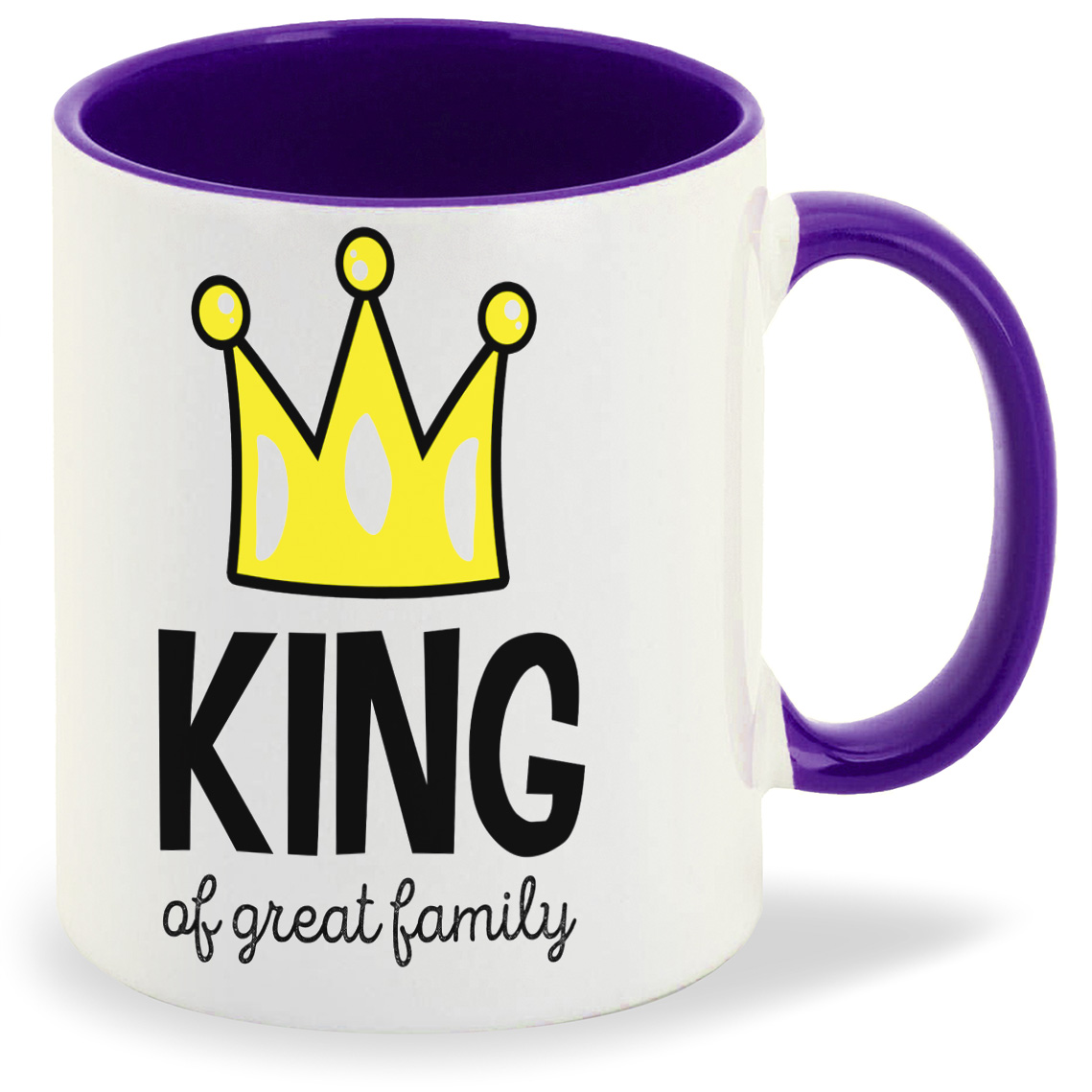 фото Кружка coolpodarok прикол семья king of great family король прекрасной семьи папа