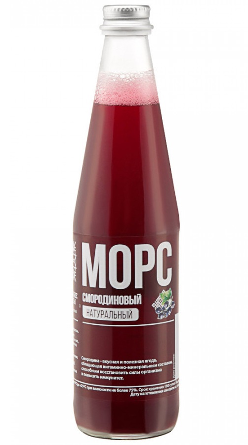 

Морс Домашние Рецепты, черная смородина, без сахара 0.5 л
