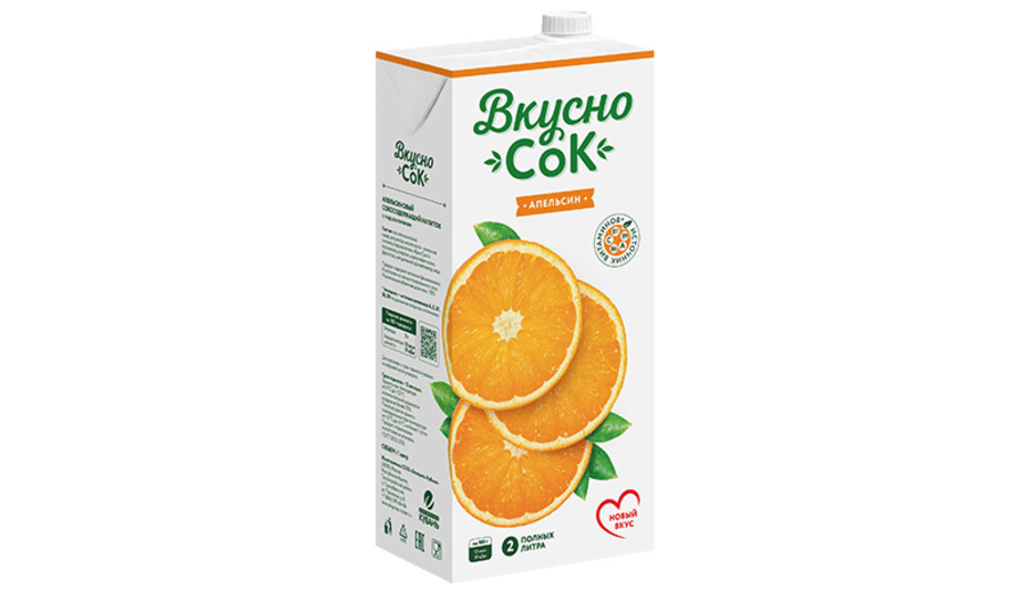 

Напиток сокосодержащий ВкусноСок апельсиновый 1 л