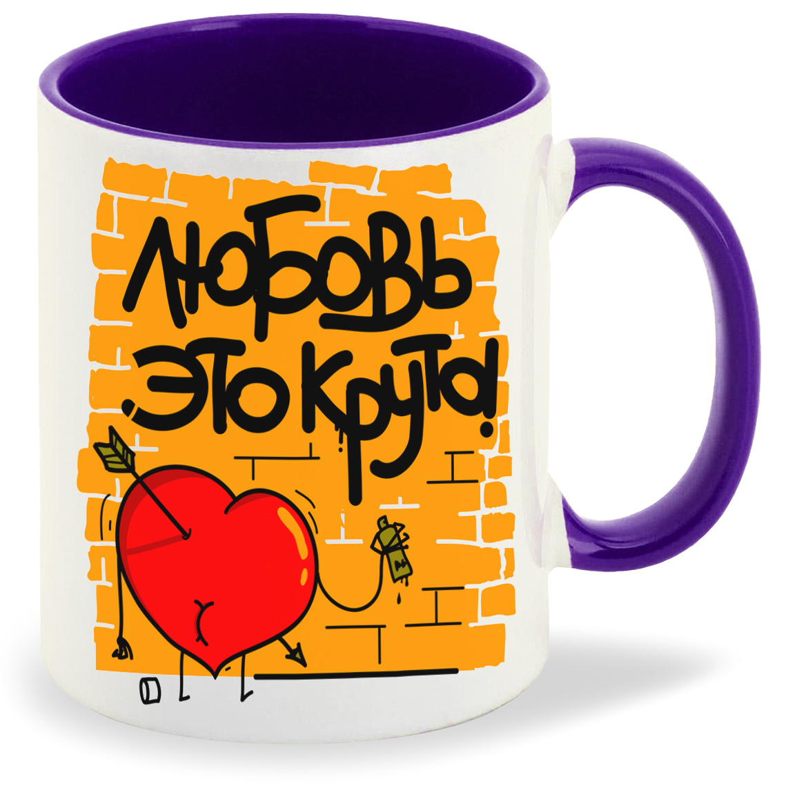 

Кружка CoolPodarok Любовь это круто, Любовь это круто