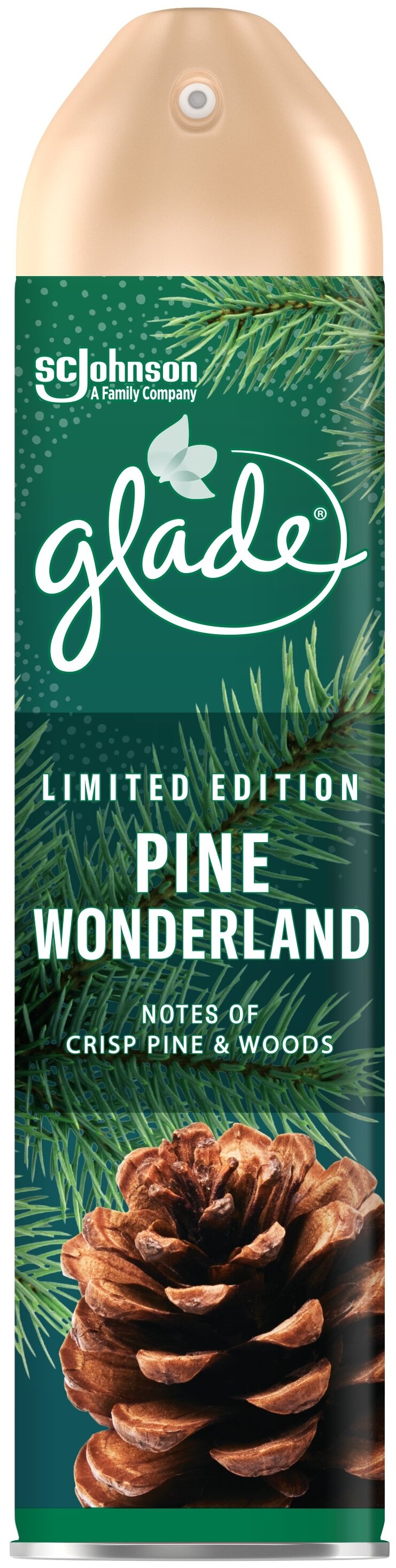 

Освежитель воздуха Glade Pine Wonderland аэрозоль для дома сосновая страна чудес