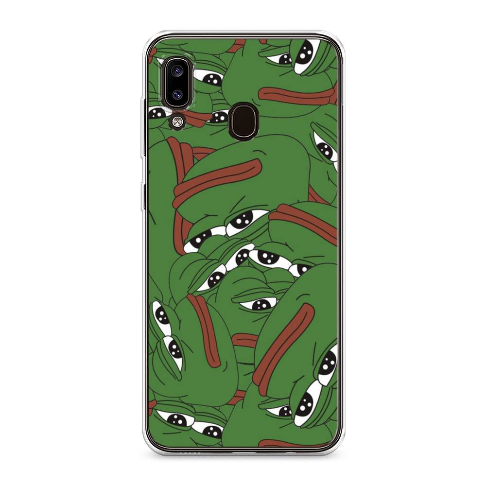 

Чехол Awog на Samsung Galaxy A30/A20 "Печальный frog", Разноцветный, 27550-9