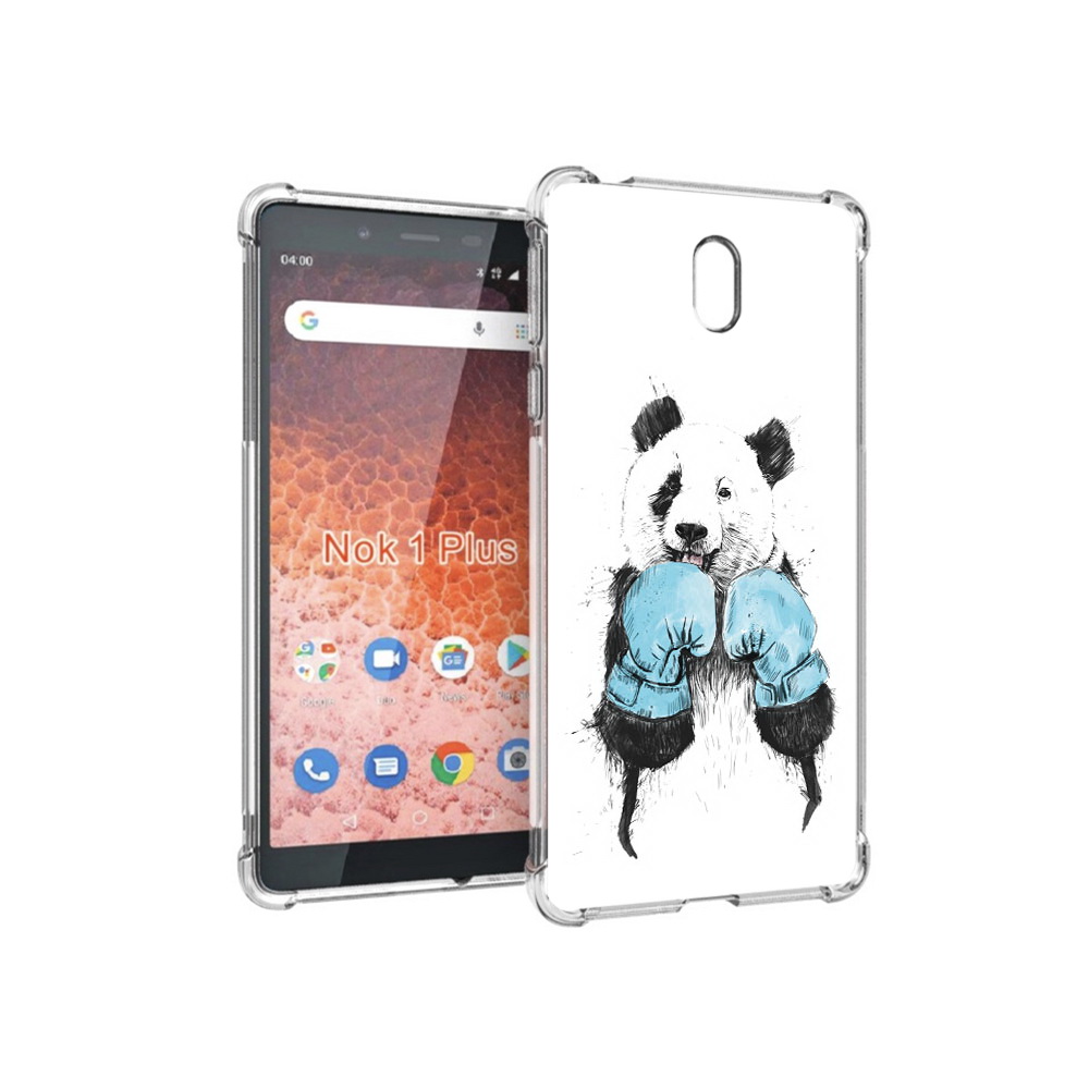 

Чехол MyPads Tocco для Nokia 1 Plus панда боксер (PT129147.112.531), Прозрачный, Tocco