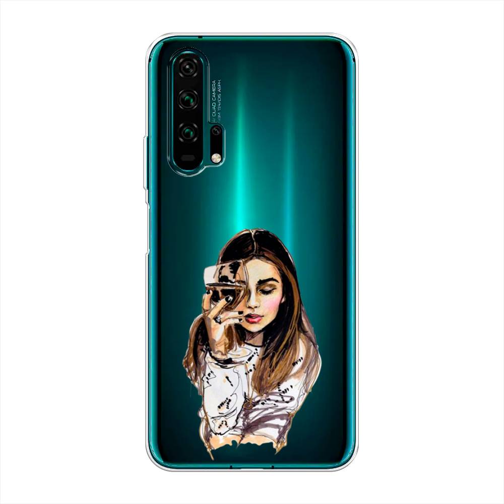 

Чехол Awog на Honor 20 Pro "Девушка с бокалом", Разноцветный, 69350-7