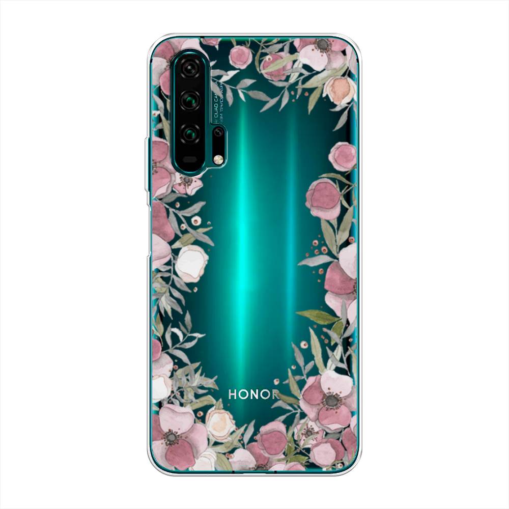 

Чехол Awog на Honor 20 Pro "Розовая цветочная рамка", Разноцветный, 69350-8