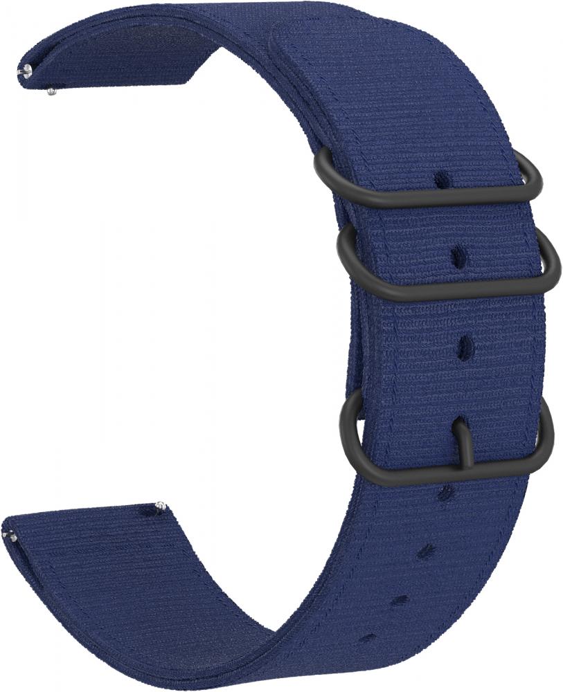 

Ремешок тканевый GSMIN Dim 22 для Amazfit Stratos 3 (Синий)