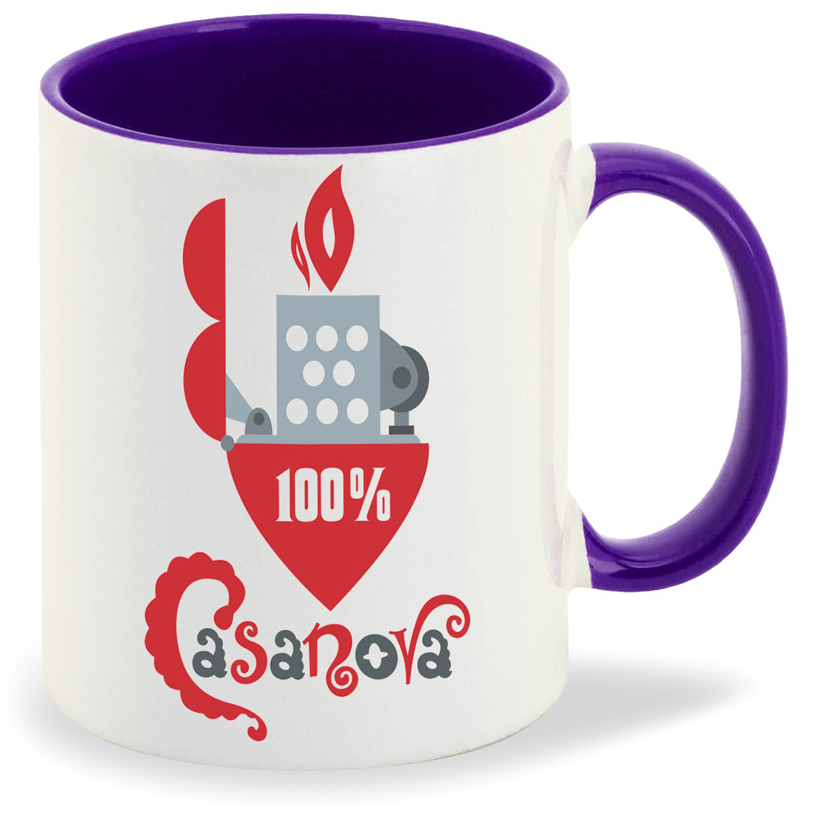 

Кружка CoolPodarok Прикол Зажигалка Casanova, Прикол Зажигалка Casanova
