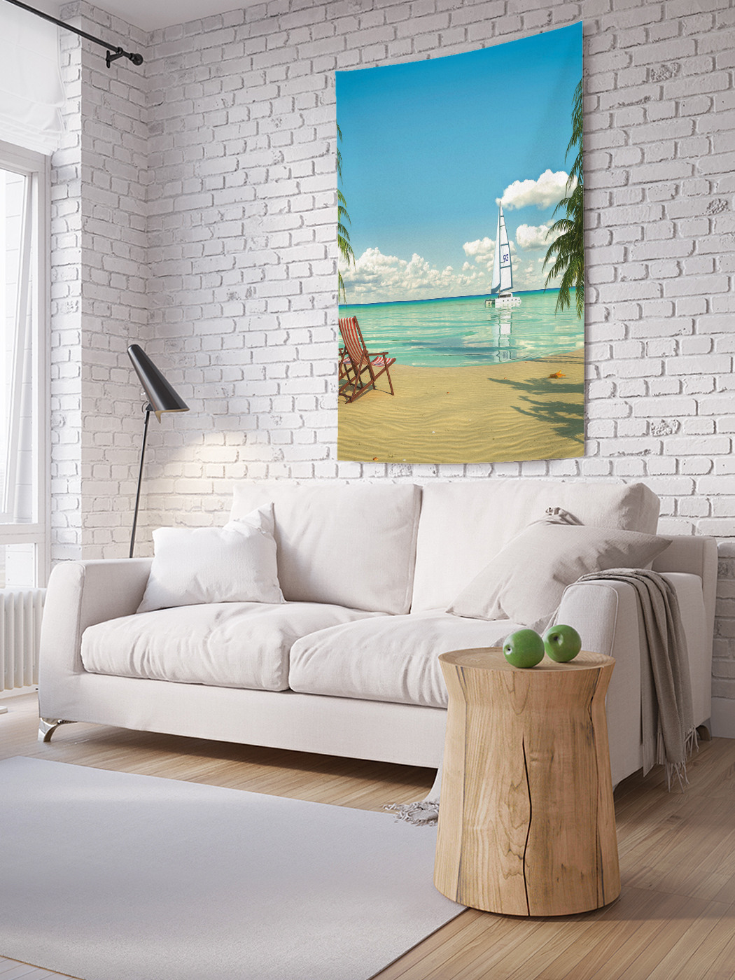 

Вертикальное фотопанно на стену JoyArty Лежаки у моря 100x150 см, Лежаки у моря